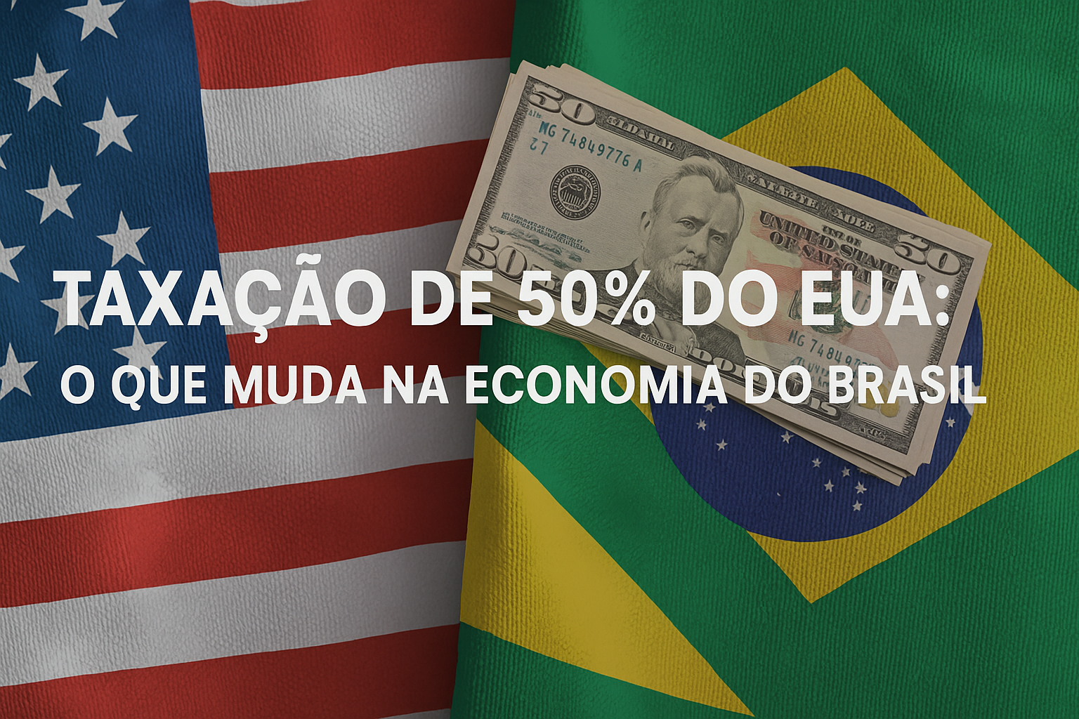 Taxação de 50% do EUA: O que muda na economia do Brasil