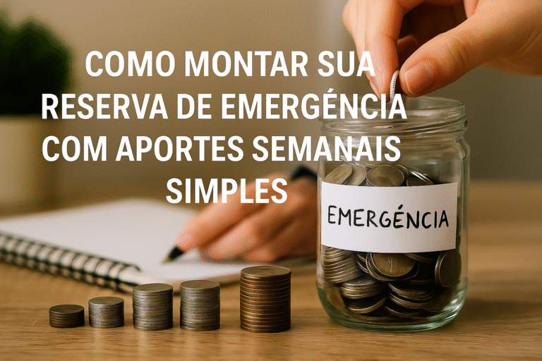 Como Montar sua Reserva de Emergência com Aportes Semanais Simples