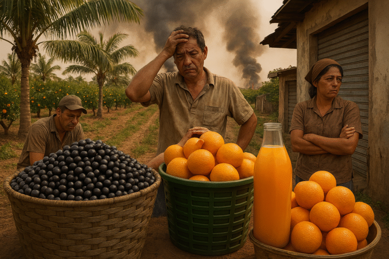 Agronegócio Local Sob Pressão: Açaí, Suco de Laranja e o Impacto nas Regiões